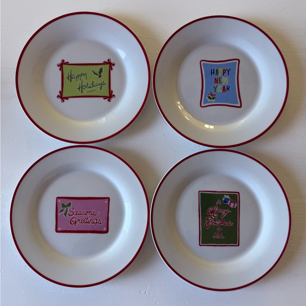 SET 8 Vintage 2003 Target Christmas porcelain holiday plates